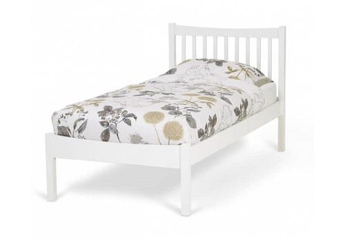3ft Alice White Finish Solid Wood Bed Frame 1